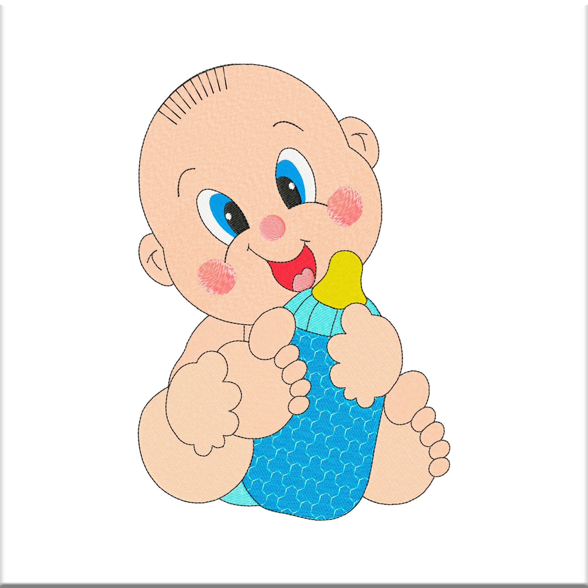 Baby Boy Machine Embroidery pattern. Digitized Embroidery Design. Digital files pes vp3 jef hus dst exp xxx shv vip csd. Instant Download