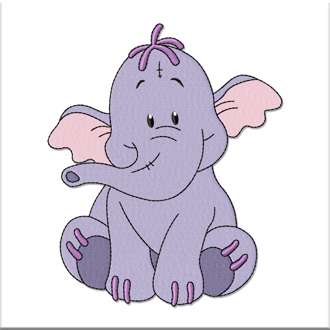 Elephant embroidery machine design digitized pattern cartoon  etsy Elephant embroidery machine design digitized pattern cartoon  etsy