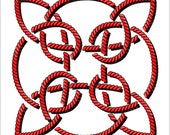 Celtic Knot Embroidery machine design. Embroidery files dst pes vp3 jef vip hus exp xxx csd shv. Digital Instant Download Digitized pattern