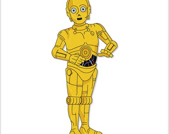 Yellow Droid Machine embroidery design. Embroidery files Digitized pattern pes vp3 jef hus dst exp xxx shv vip csd. Digital Instant Download