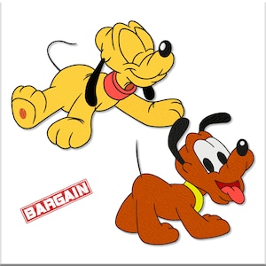 Two Machine Embroidery Designs Doggies. Digital embroidery files. Digitized pattern. Formats dst pes vp3 jef vip hus exp csd xxx shv