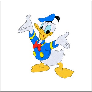 Funny Duck Machine Embroidery Design. Digital Embroidery files. Digitized pattern Instant Download Pes DST Jef HUS Vp3 VIP Xxx Csd Shv