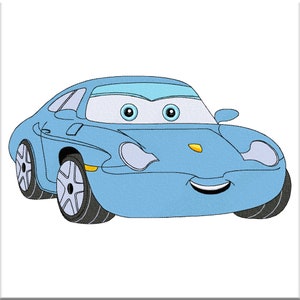 Porsche Carrera Stickmaschinenmuster Digitalisiertes Design Digitale Stickdatei Sofortiger Download Pes Dst JEF Hus VP3 Vip XXX Exp CSD