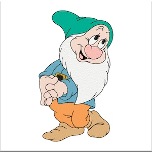 Dwarf Machine Embroidery Design. Digital Embroidery files. Digitized pattern. Instant Download Pes Dst JEF Hus VP3 Vip XXX Exp CSD Shv