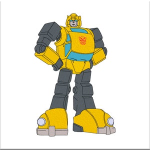 Fighting Robot Machine Embroidery Design. Digital Embroidery files. Digitized pattern. Instant Download Pes Dst JEF Hus VP3 Vip