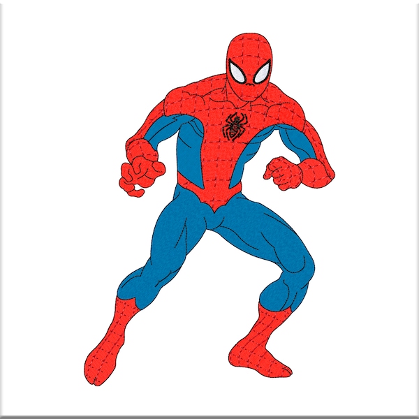 Machine Embroidery Design character Super hero. Digital Embroidery files Digitized pattern Download Pes Dst JEF Hus VP3 Vip XXX Exp CSD Shv