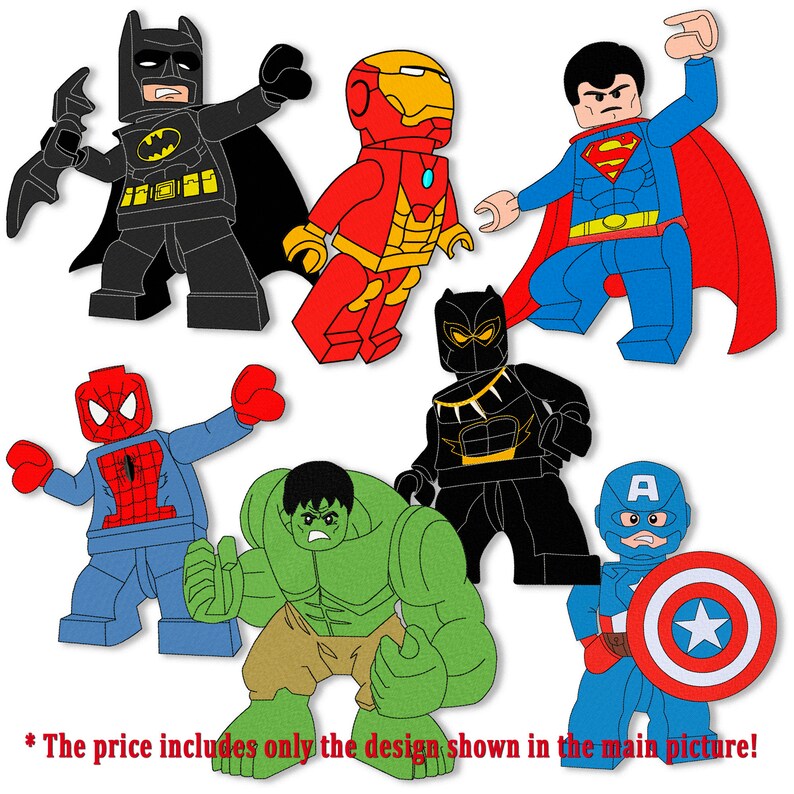 Embroidery Machine Design Superhero. Embroidery Files Vp3 Vip Etsy UK