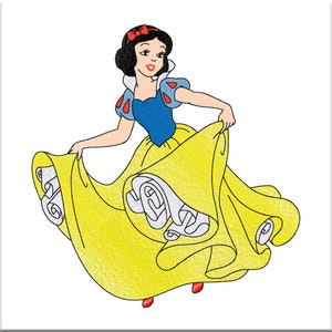 Machine Embroidery Design princess. Digital Embroidery files. Digitized pattern. Instant Download pes dst vip vp3 jef hus exp xxx shv csd