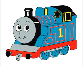 Locomotive Embroidery machine pattern. Digitized Design. Digital Embroidery files. Download Pes Dst JEF Hus VP3 Vip XXX Exp