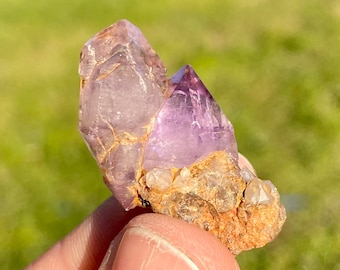 Brandberg Amethyst Crystal Point Scepter: Raw Namibia Gemstone