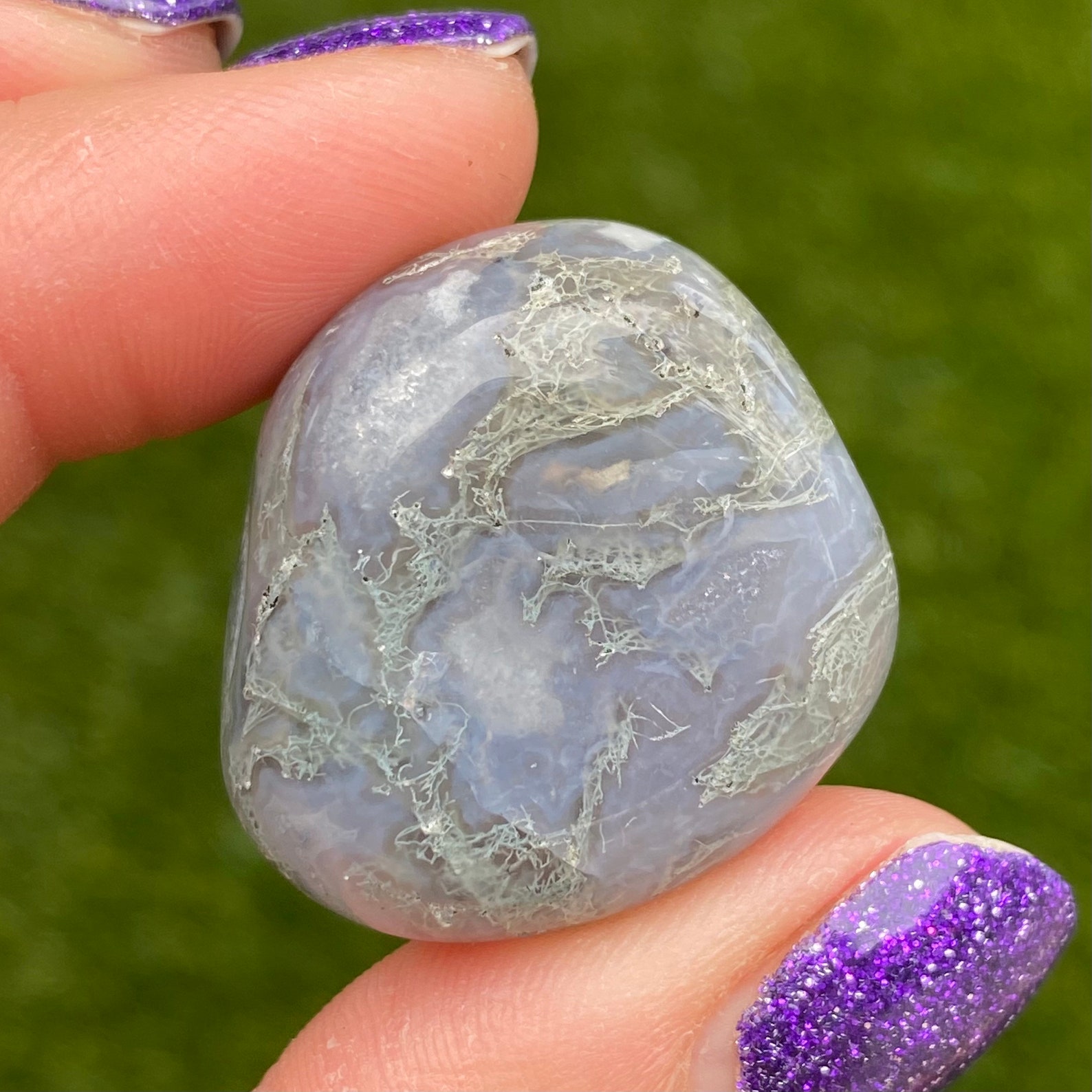 Moss Agate Tumbled Stones Moss Agate Moss Agate Tumble Etsy