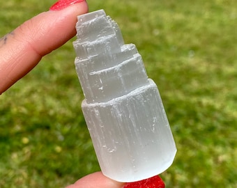 2.5” Selenite Tower: Moroccan Crystal Pillar