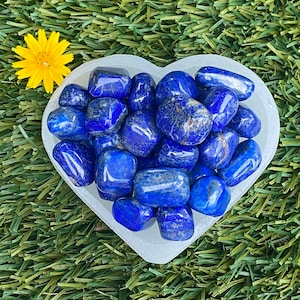 Premium Lapis Lazuli, Grade A Lapis Lazuli Tumbled Stones, Lapis Lazuli Tumble Stone, Polished Lapis Lazuli, Lazurite, Pyrite
