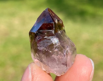 Brandberg Amethyst Crystal Point: Raw Scepter from Namibia