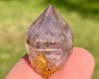 Brandberg Amethyst Crystal Point: Raw Scepter from Namibia