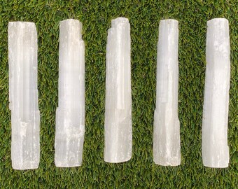 Large 10" Selenite Log: Crystal Charger, Reiki Healing Stone
