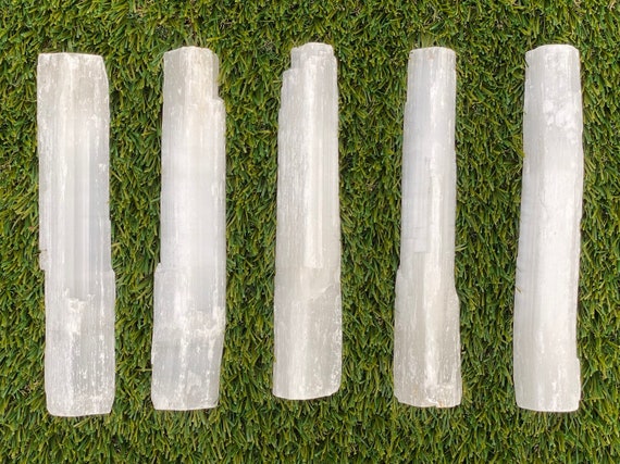 Large 10" Selenite Log: Crystal Charger, Reiki Healing Stone