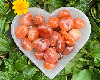 Carnelian Tumbled Stone: Polished Crystal, Smooth Stone