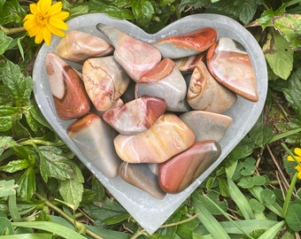 Polychrome Jasper Tumbled Stones: Natural Chakra Reiki Crystals