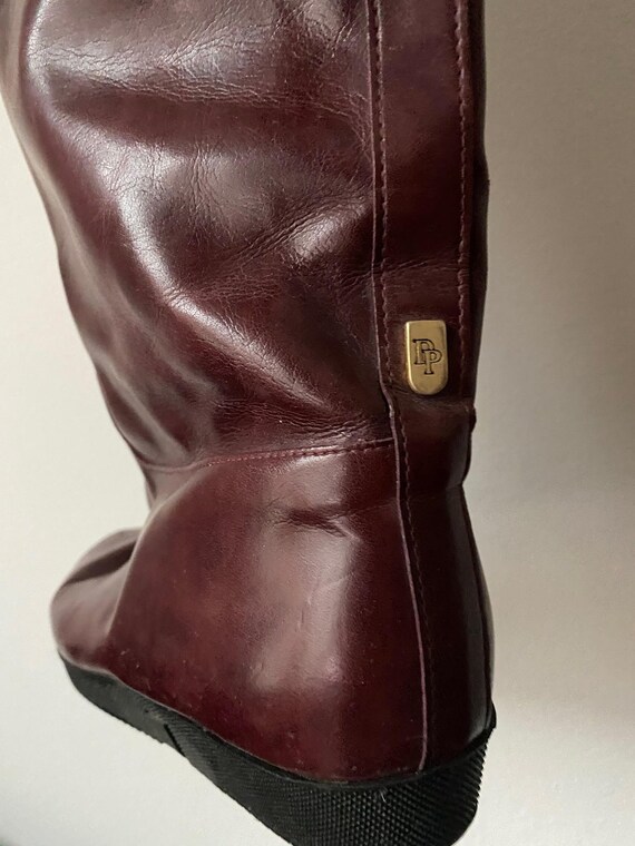 Vintage lange leren laarzen / EU 37 UK 5 - Etsy België