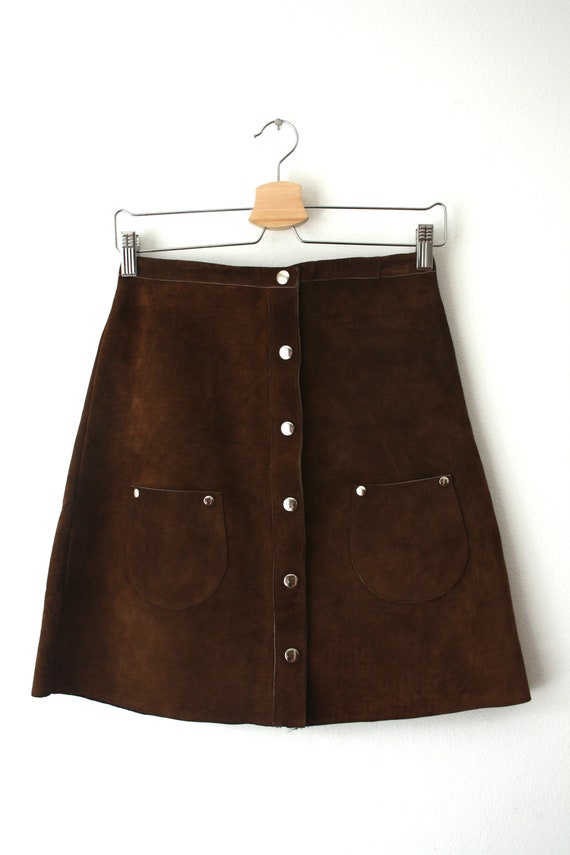 1970's Vintage Suede Skirt