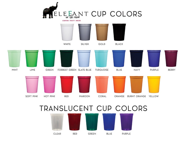 Party Cups Your Design Cups CustomDesign Cups Party Favors Wedding Cups Personalized Plastic Cups