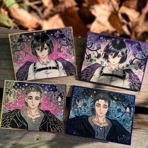 Eren Yeager / Mikasa Ackerman Enamel Pin  - Aot