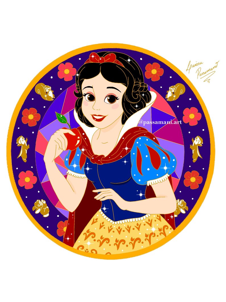 Princess Braids Series Snow White Pin