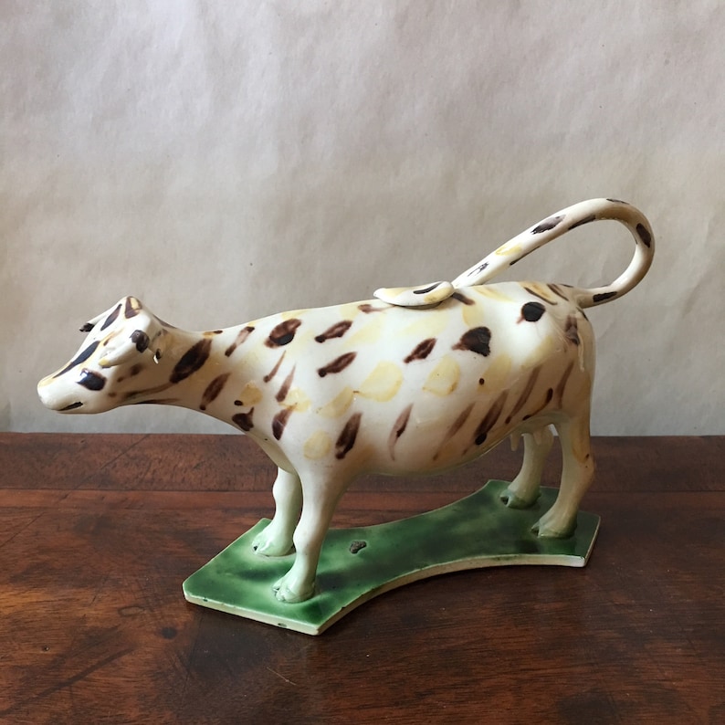 Antique Staffordshire Cow Creamer 18th Century Etsy