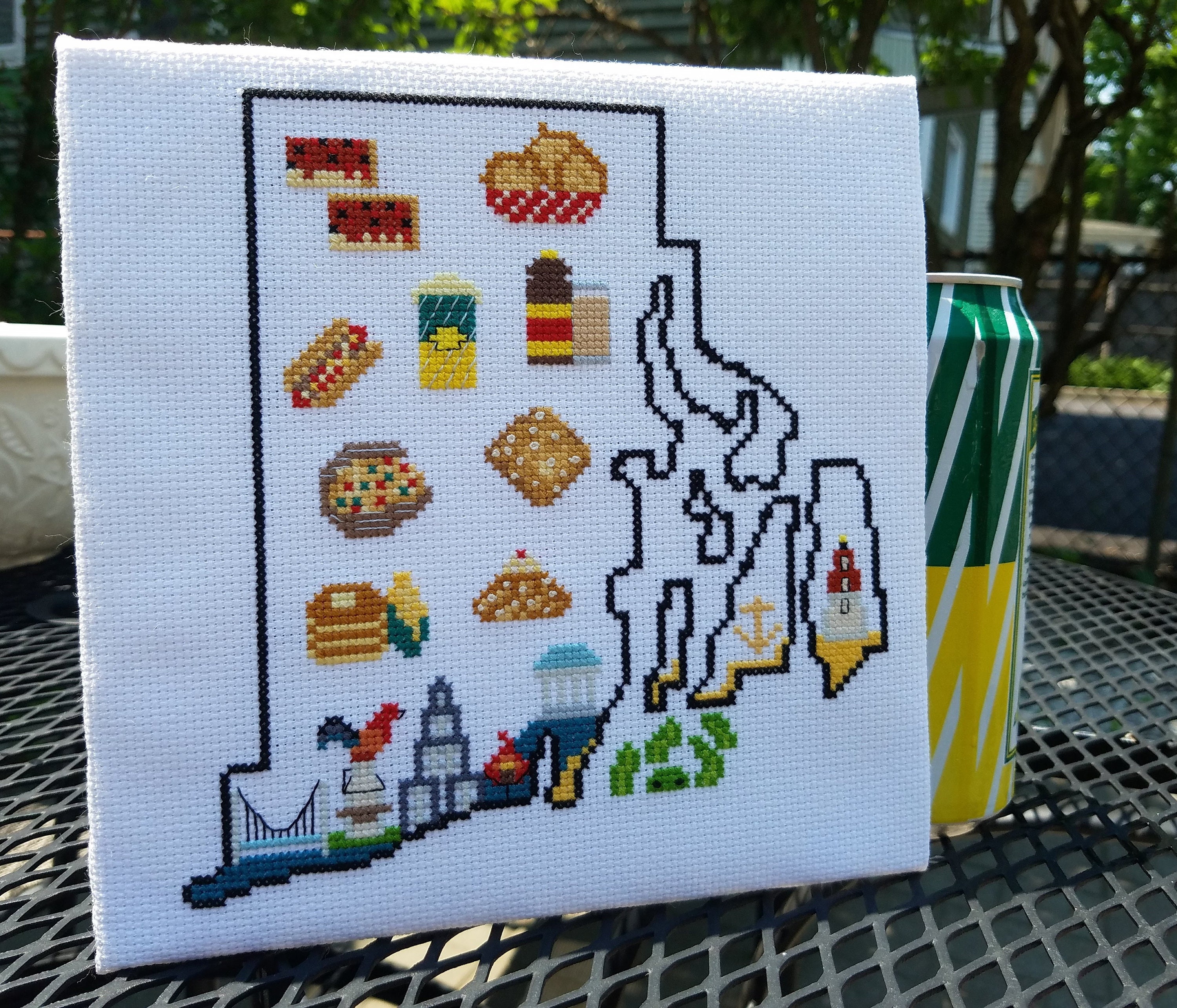 Home Favorites: Rhode Island digital Pattern Only - Etsy