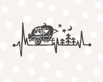 Free Free 302 Camping Heartbeat Svg SVG PNG EPS DXF File