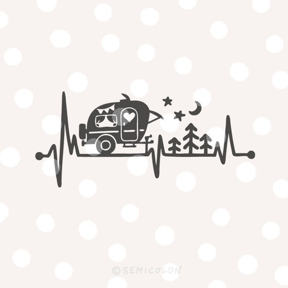 Free Free 185 Camping Heartbeat Svg SVG PNG EPS DXF File