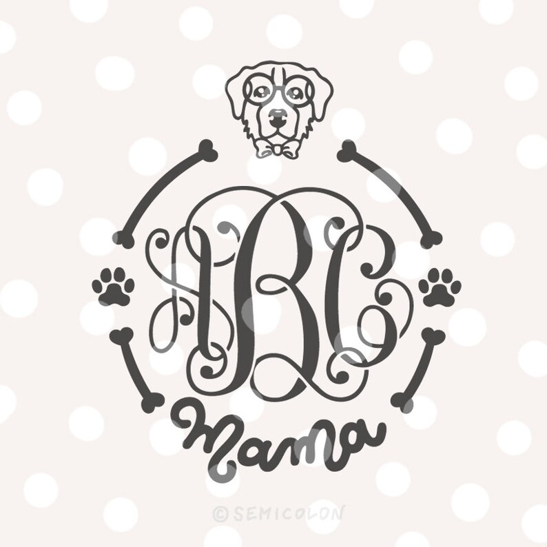 Download Bernese Mountain Dog Monogram Frame Svg Cutting File Clip Art Art Collectibles Saherflow Com