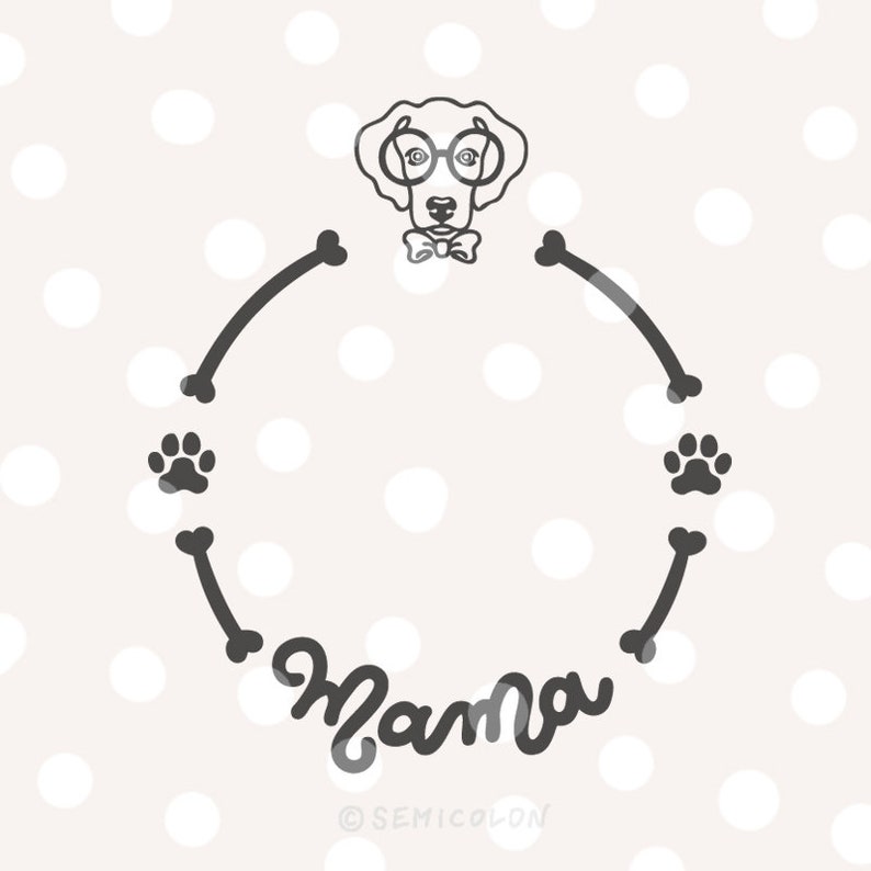 Download Vizsla Dog Mama Monogram Frame Svg Cutting File Clip Art Art Collectibles Vanilfood Ir
