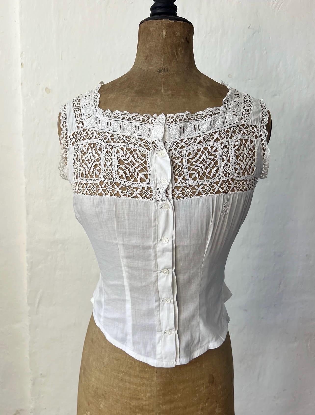 Antique French Corset Cover - Etsy