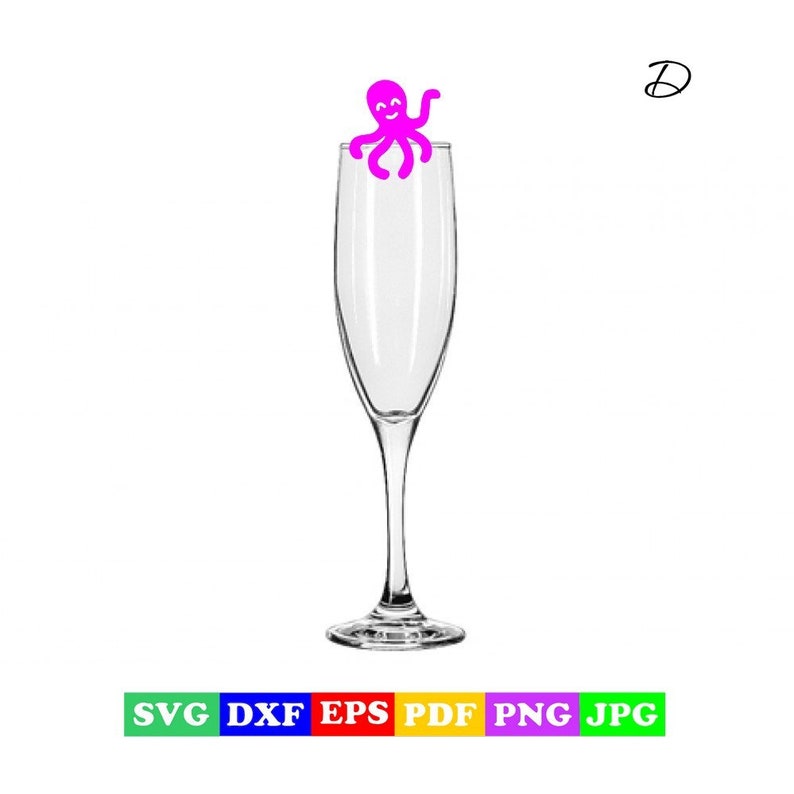 Download Svg Octopus Wine Glass Svg Pdf Cdr Jpg Wine Glass Decor Digital Files For Cricut Or Silhouette Party Decor Sea Party Eps Dxf Party Supplies Paper Party Supplies
