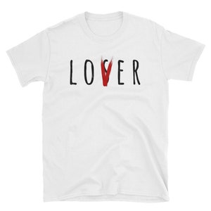 Lover Loser de manga corta Unisex blanco Horror Losers Club camiseta