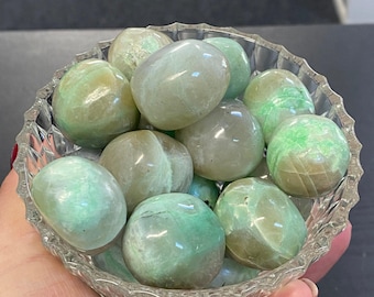 Green Moonstone Balls - Garnierite