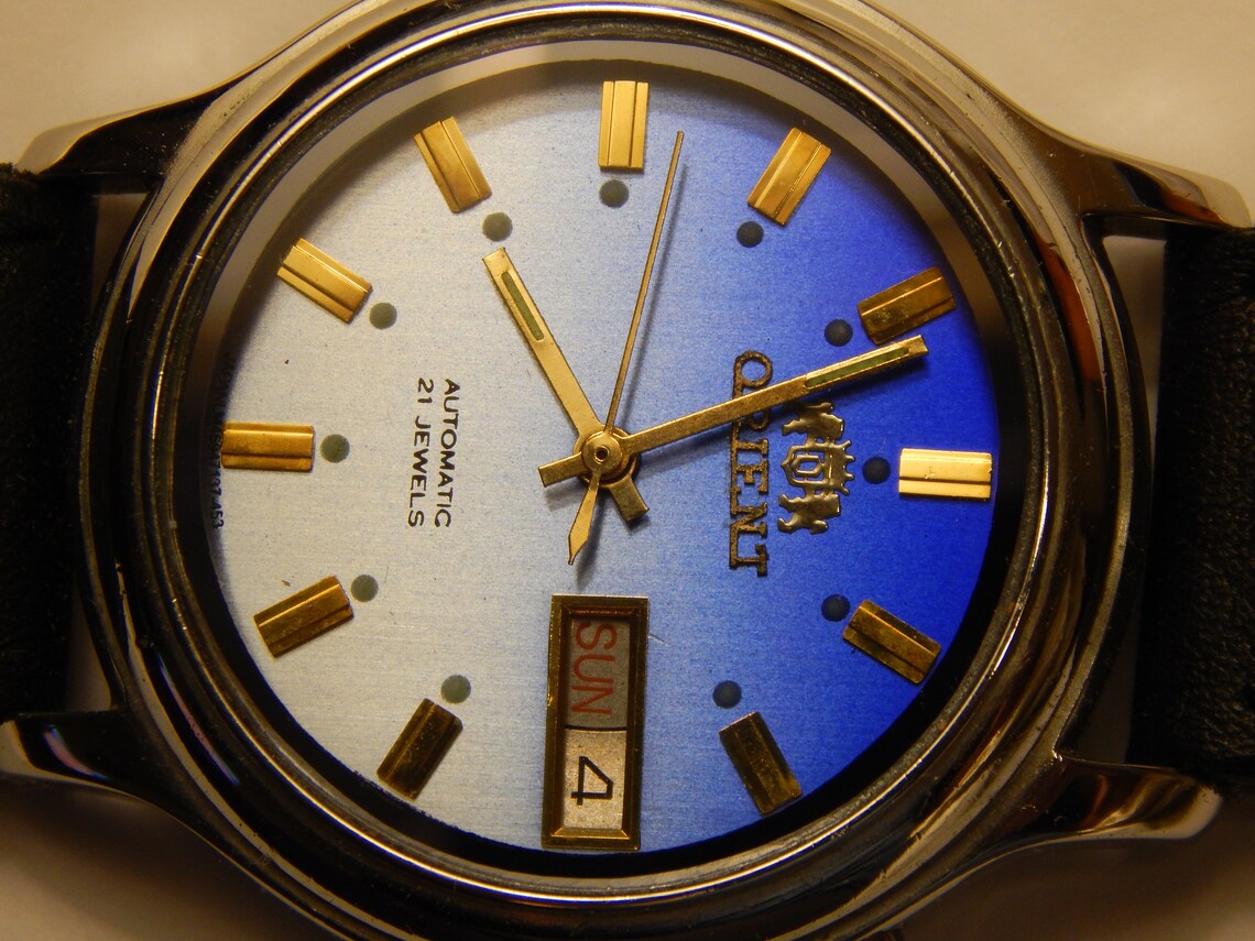 Very Rare Vintage Orient Automatic 21 Jewels Mens Watch Etsy