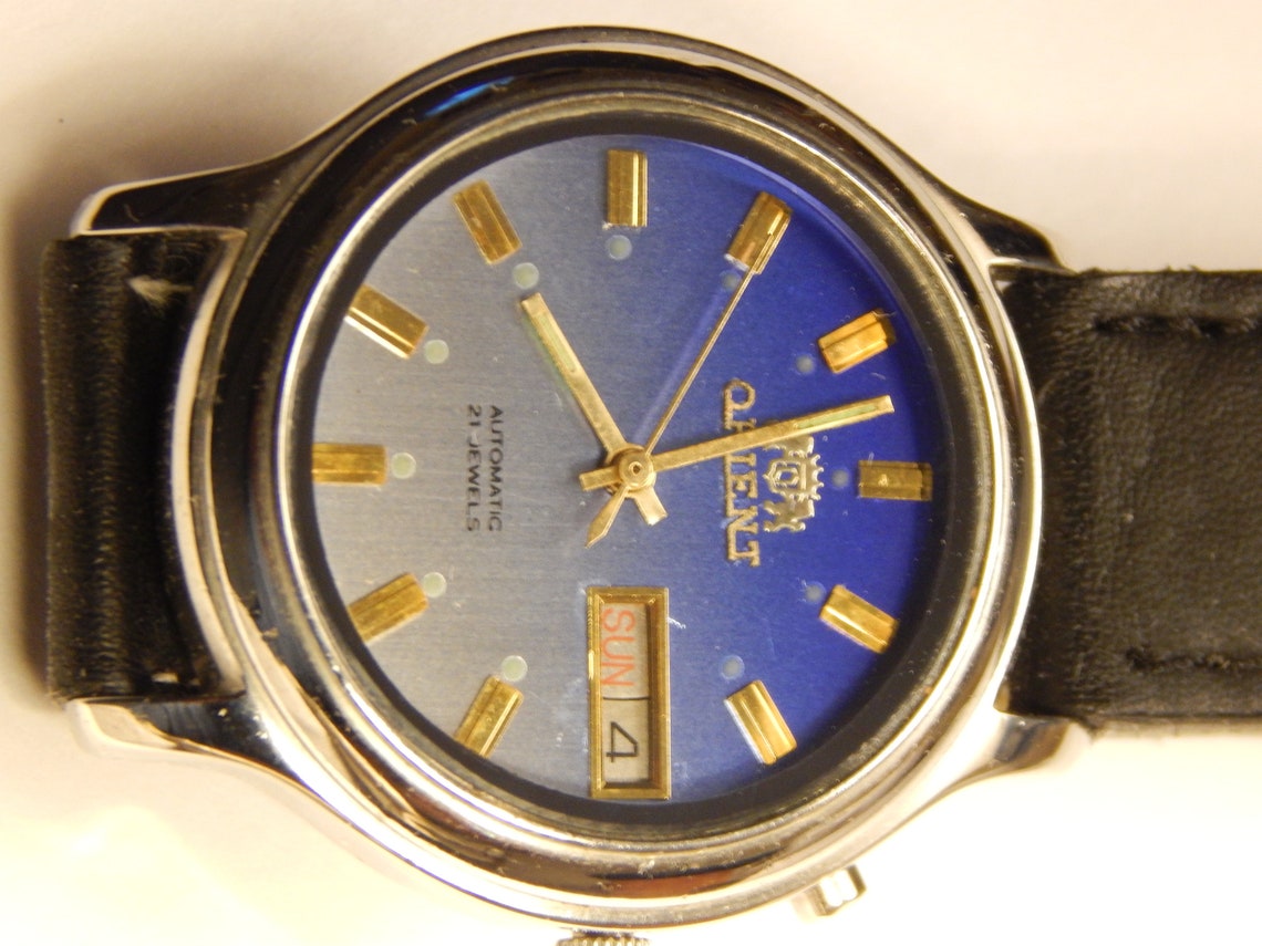 Very Rare Vintage Orient Automatic 21 Jewels Mens Watch Etsy
