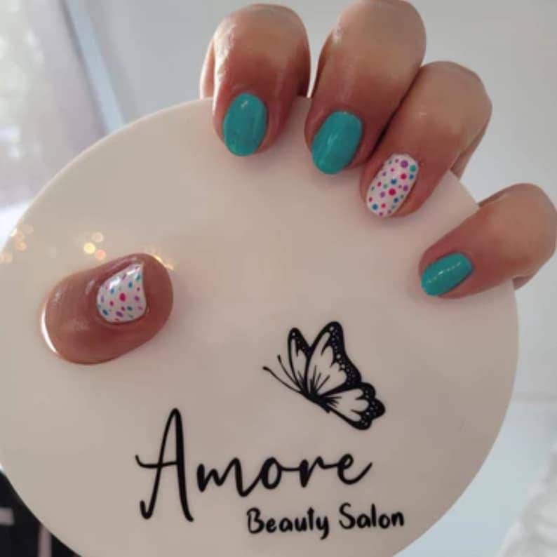 Nailfie Acrylic Disc Custom Name Nail Art Prop Nail Tech Etsy UK