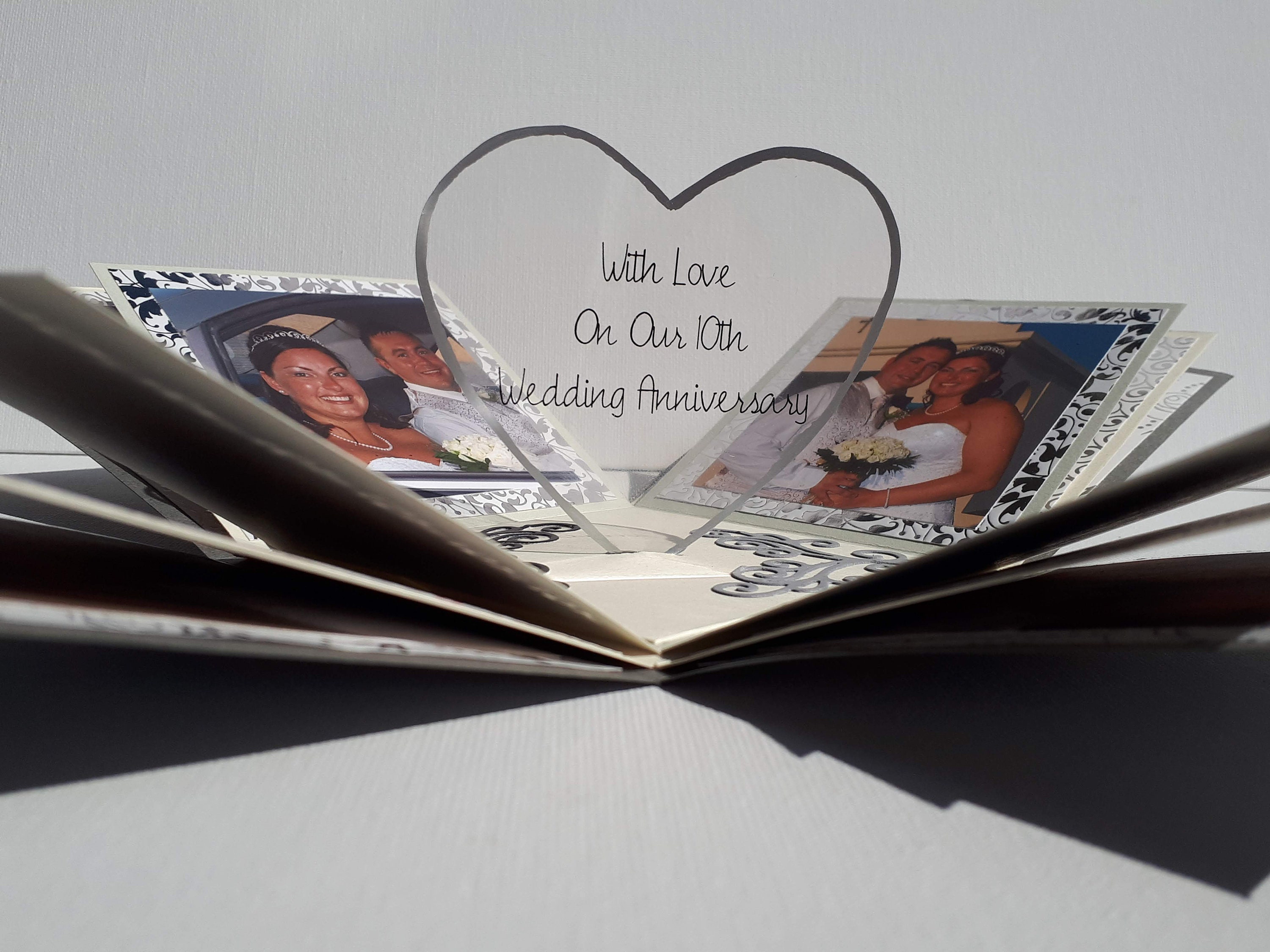 Personalised Anniversary Exploding Photo Box Card for Him | Etsy