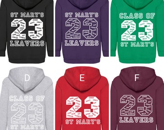 School Leavers Hoodies 2023 Primary School Leavers Year 6 Leavers Class of 2023 Year 11 Leavers Hoodies Primary 6 School Leavers