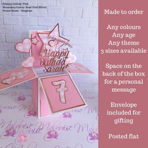 Biglietto di compleanno per nipote Biglietto di compleanno pop-up personalizzato Battesimo Cerimonia di denominazione