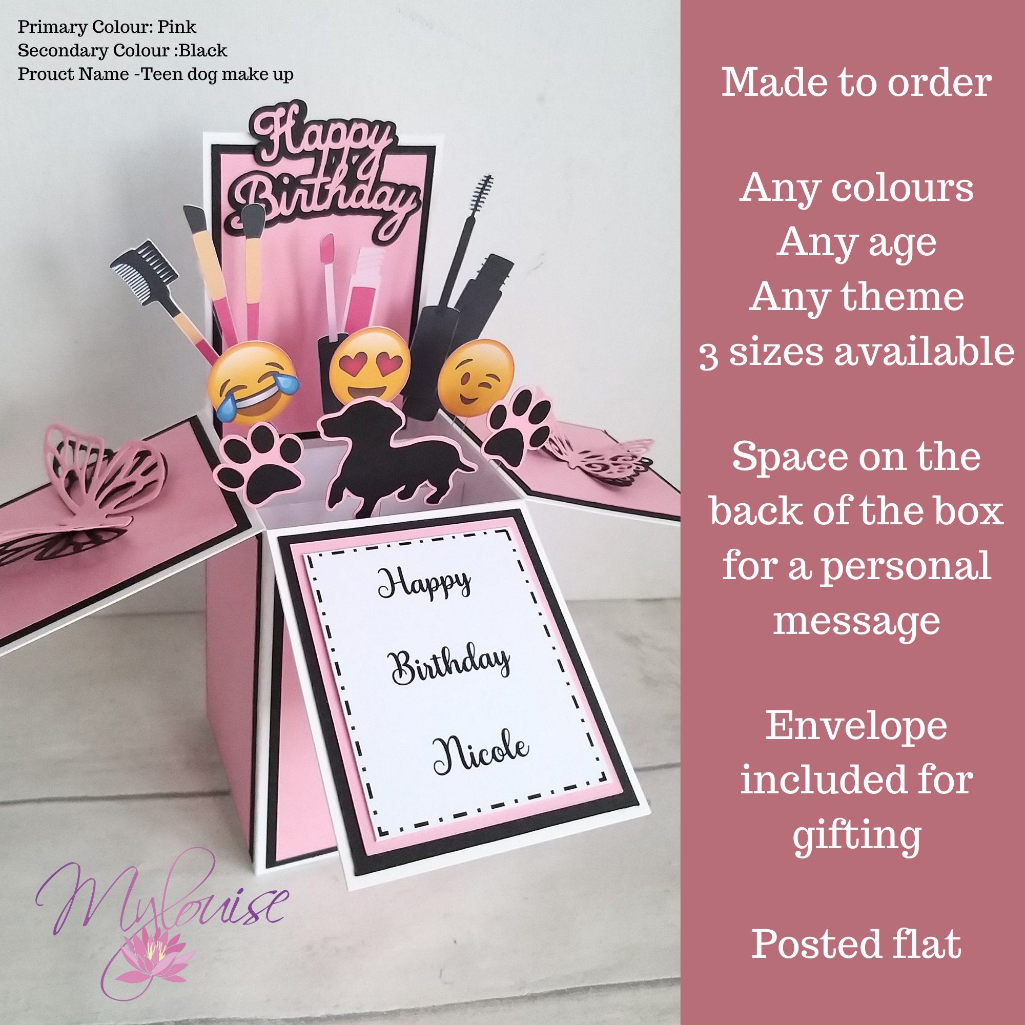 Card Crafting Explosion Arts and Crafts Box- Complete Card Making Kit for Girls - Birthday Gift Box to Tween - DIY Greeting Cards Stationary Set Make