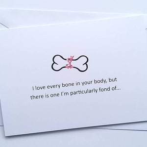 Unhöfliche lustige Bone Husband Jubiläumskarte, Naughty Sexy Card