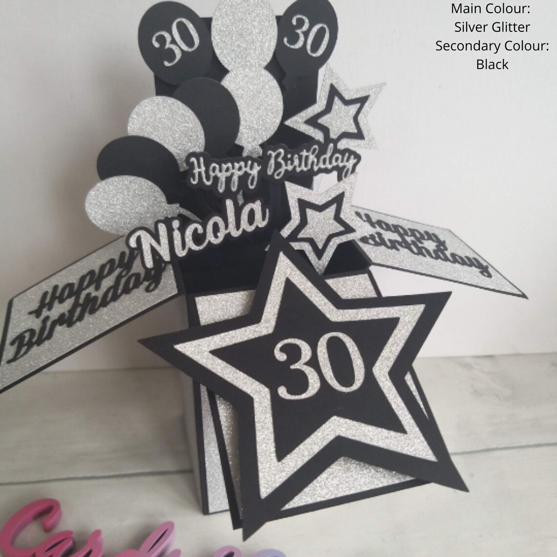 Personalised 30th Birthday Card Pop up in a Box Unique | Etsy UK