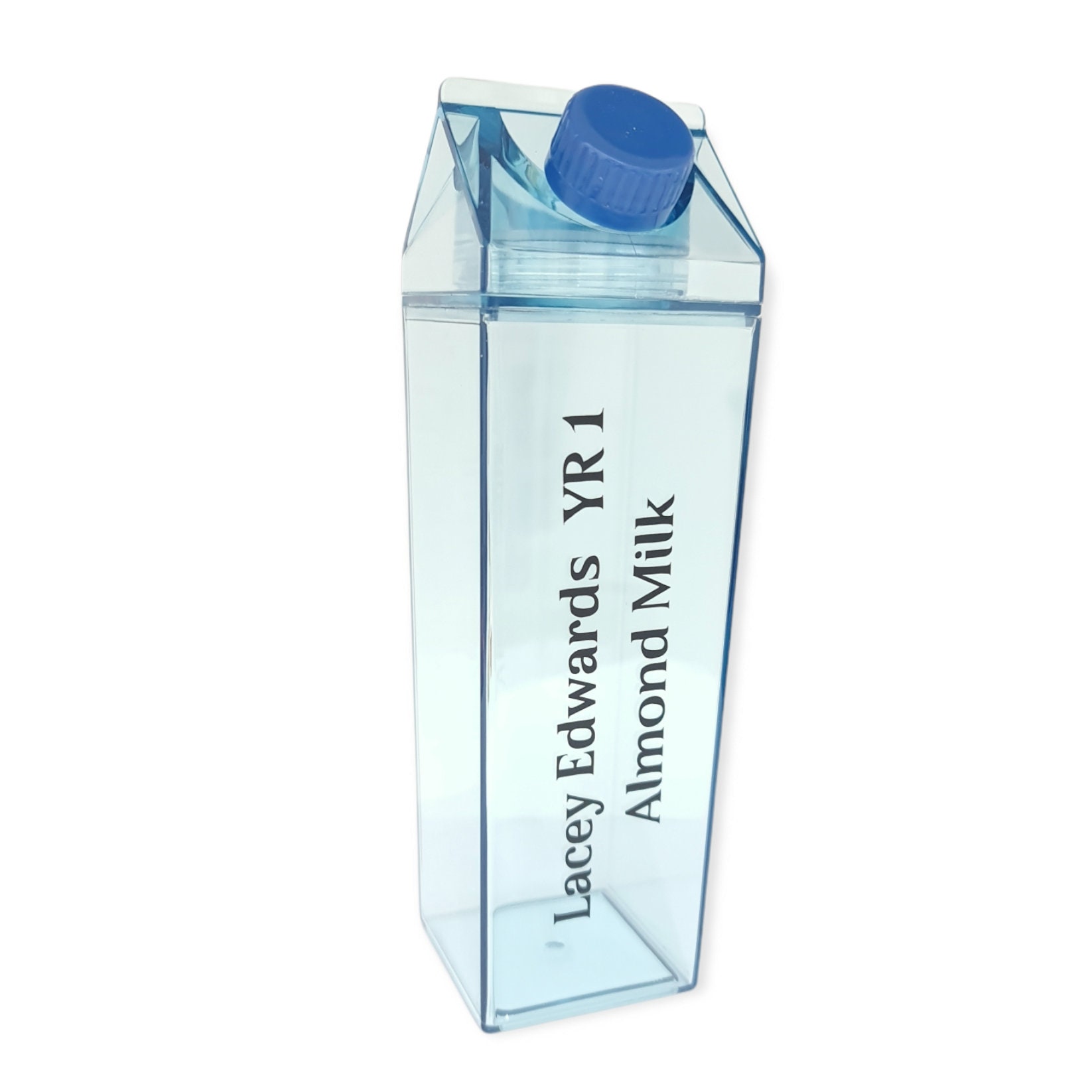 Bouteille d'eau en carton de lait transparent 500ml à personnaliser