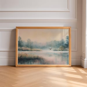 Grandmillennial Vogel Wandkunst, elegantes Chinoiserie-Dekor, Vintage botanische Drucke für Hauptästhetik, Reiherdruck, Cottagecore druckbar