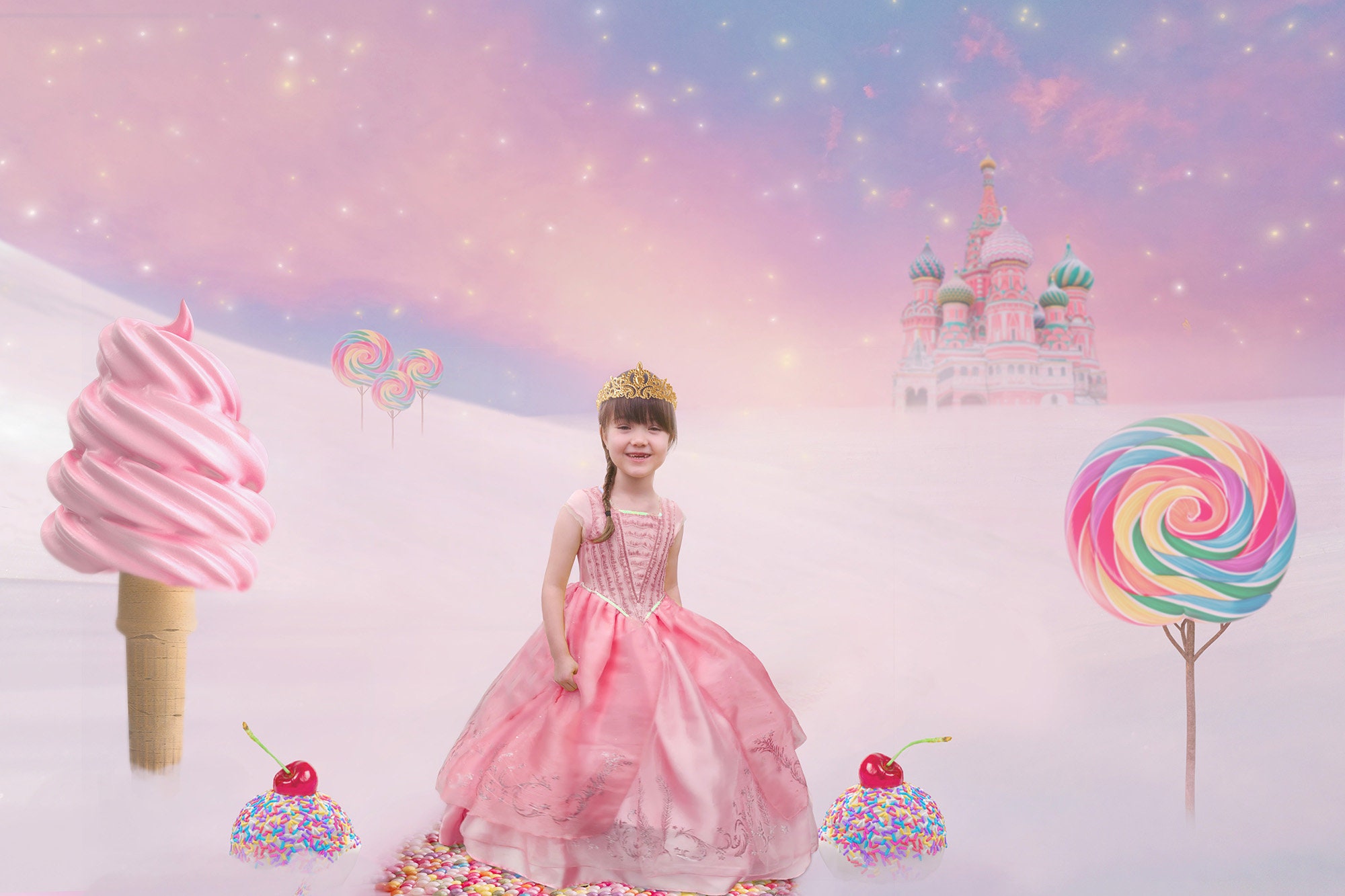 Nutcracker Christmas Backdrop Land of Sweets Digital Etsy Australia